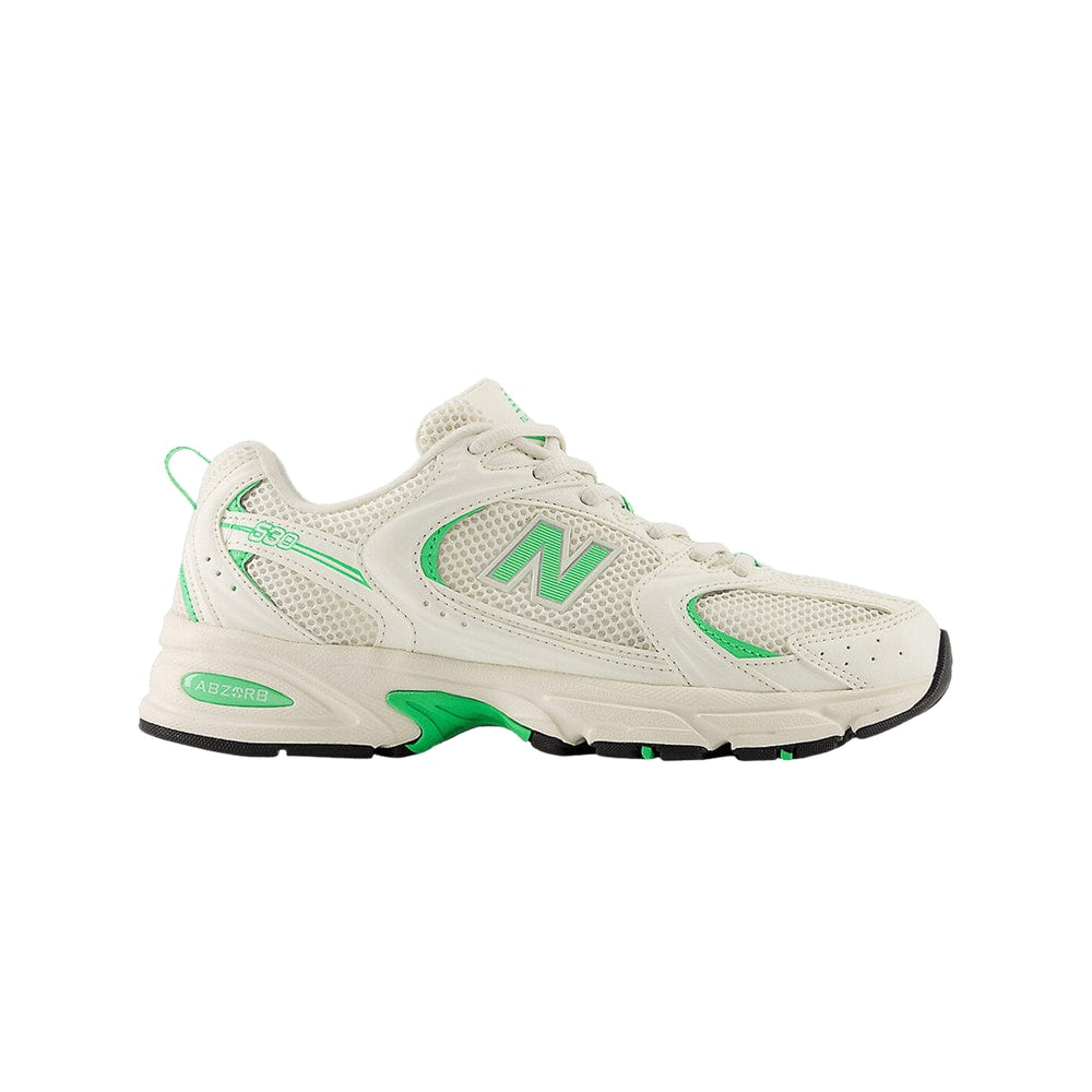 New Balance 530 Sea Salt Lime Leaf – scarpe, bianco