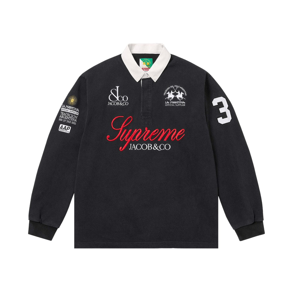 Supreme x La Martina x Jacob & Co Rugby Black