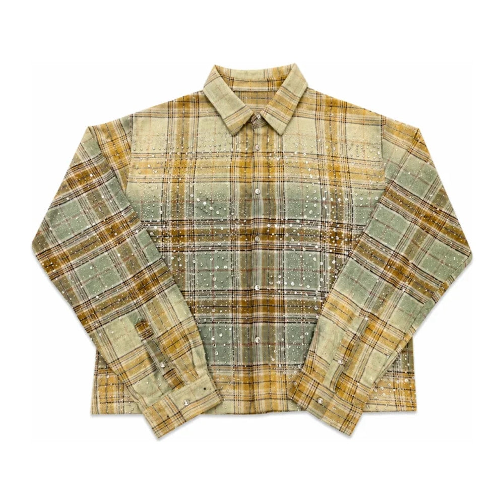 Vale Forever Rhinestone Plaid Flannel – odzież
