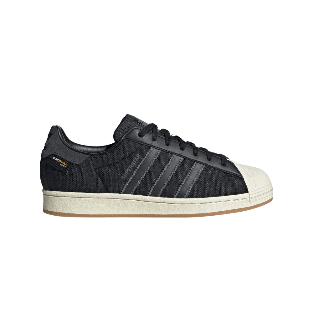 Adidas Superstar Black Carbon Gum Cordura – chaussures, noir