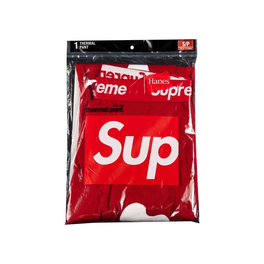 Supreme x Hanes Bones Thermal Pant (1 Pack) Red – pants