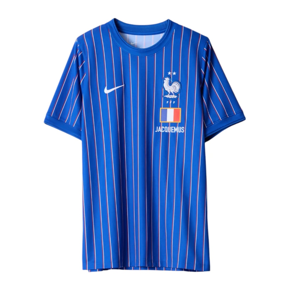 Nike x Jacquemus x France Pre Match Jersey Blue Stripe – modrá