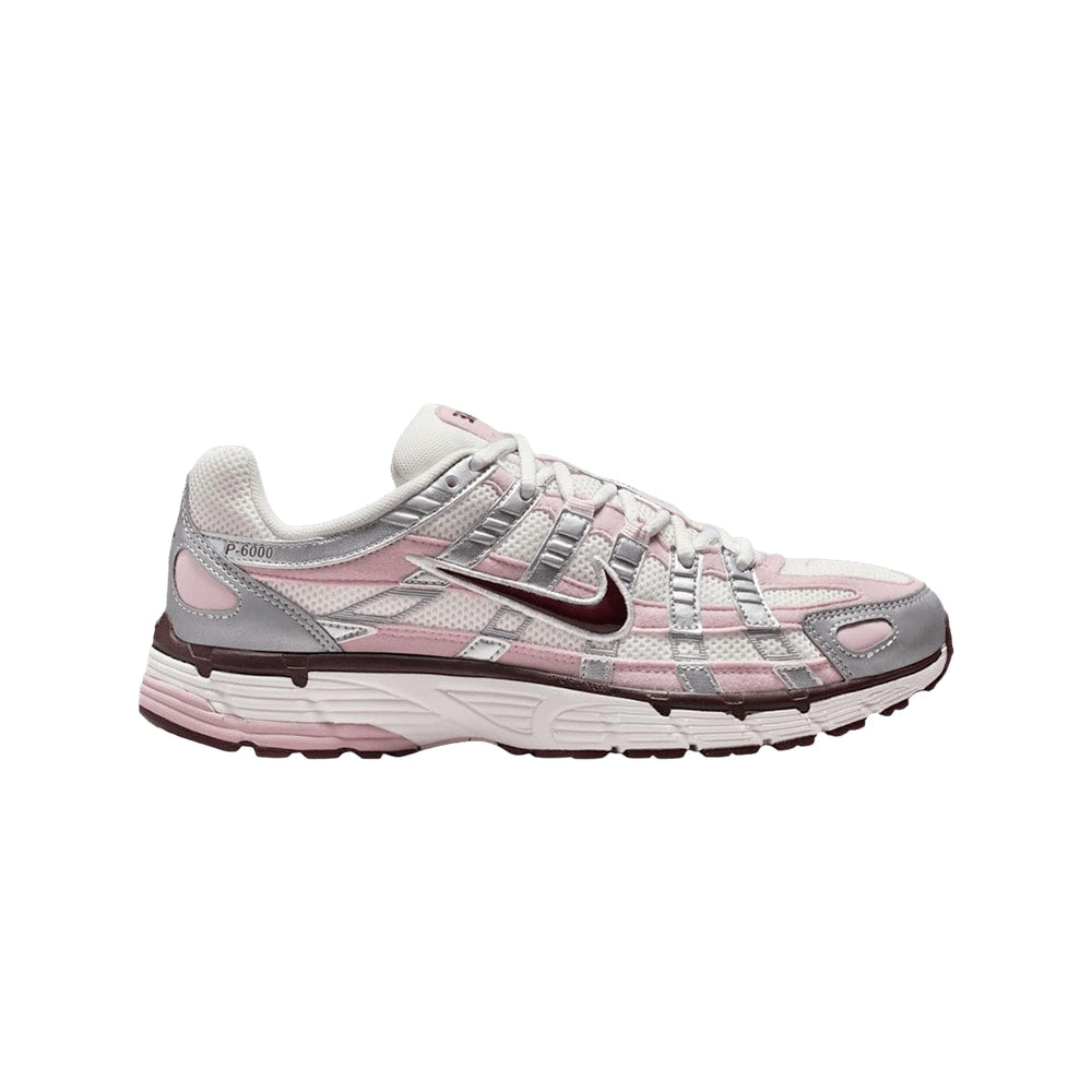 Nike Wmns P-6000 Silver Burgundy Plum Chalk – tenisky, bílá
