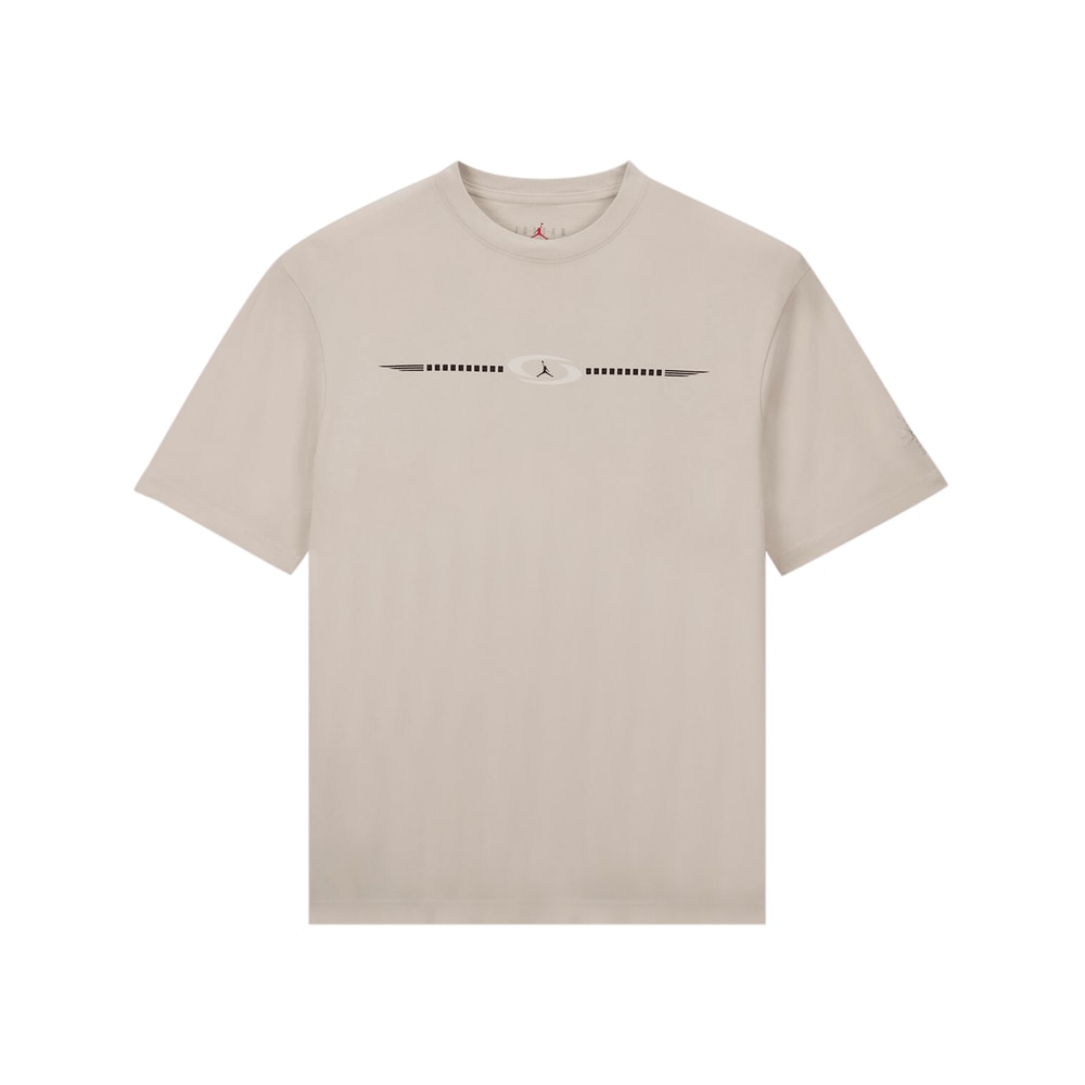 Air Jordan x Travis Scott Logo Tee Light Bone – tričko, bílá