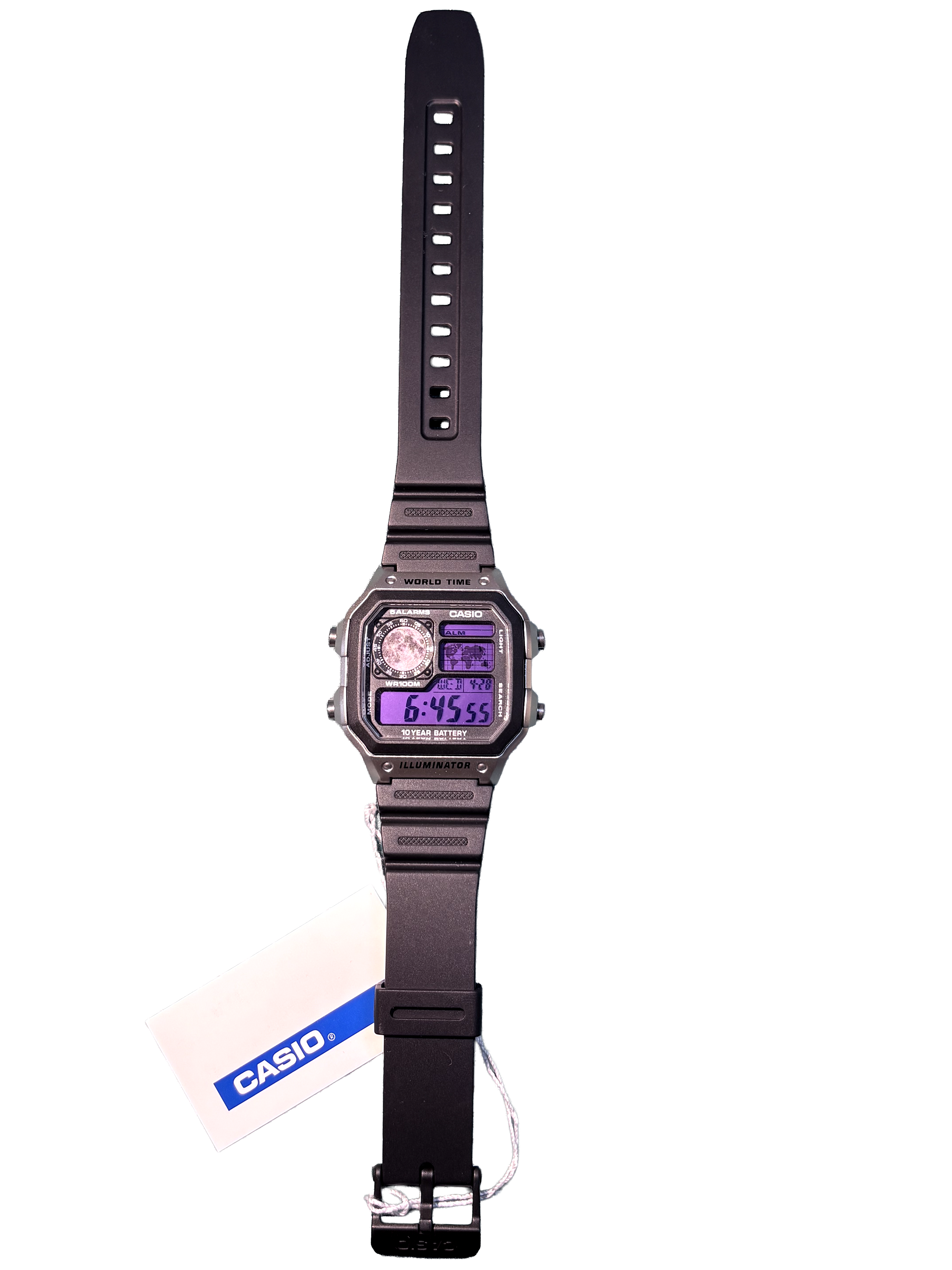 Modial Casio Purple Moon Rubber Watch-Apparel & Accessories-Modial-pikastore.cz