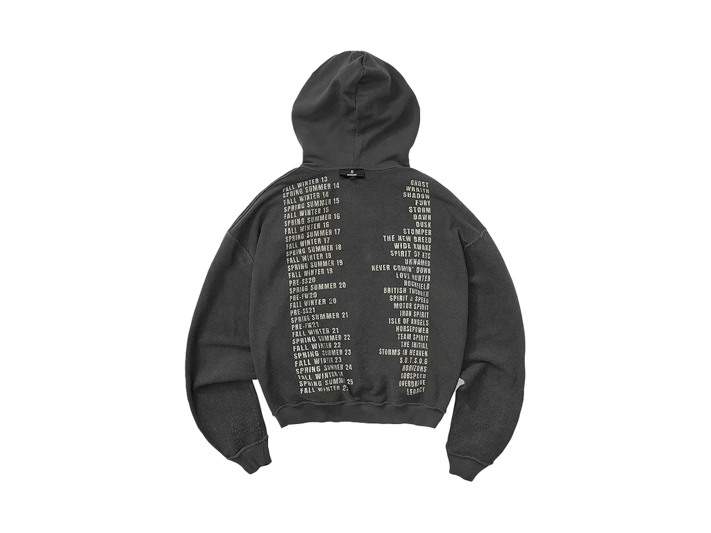 Represent Reversible Living Legacy Tour Hoodie Sun Fade Grey