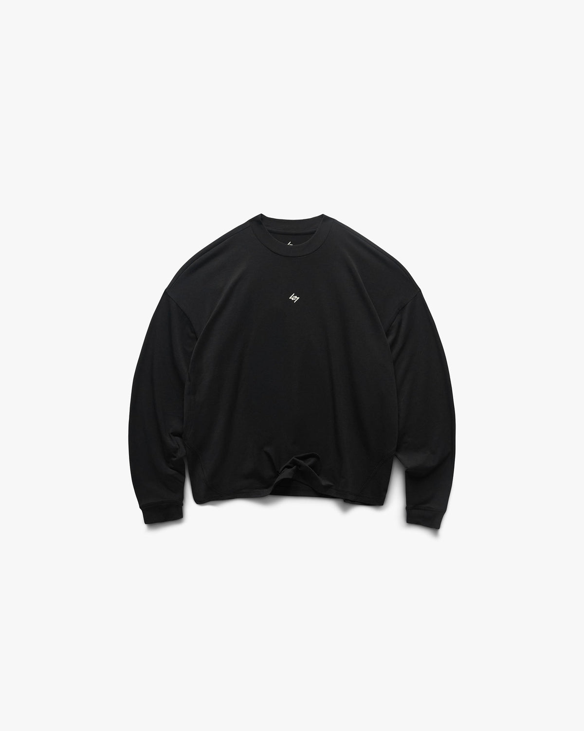 Represent 247 DNA Oversized Long Sleeve T-Shirt - Jet Black