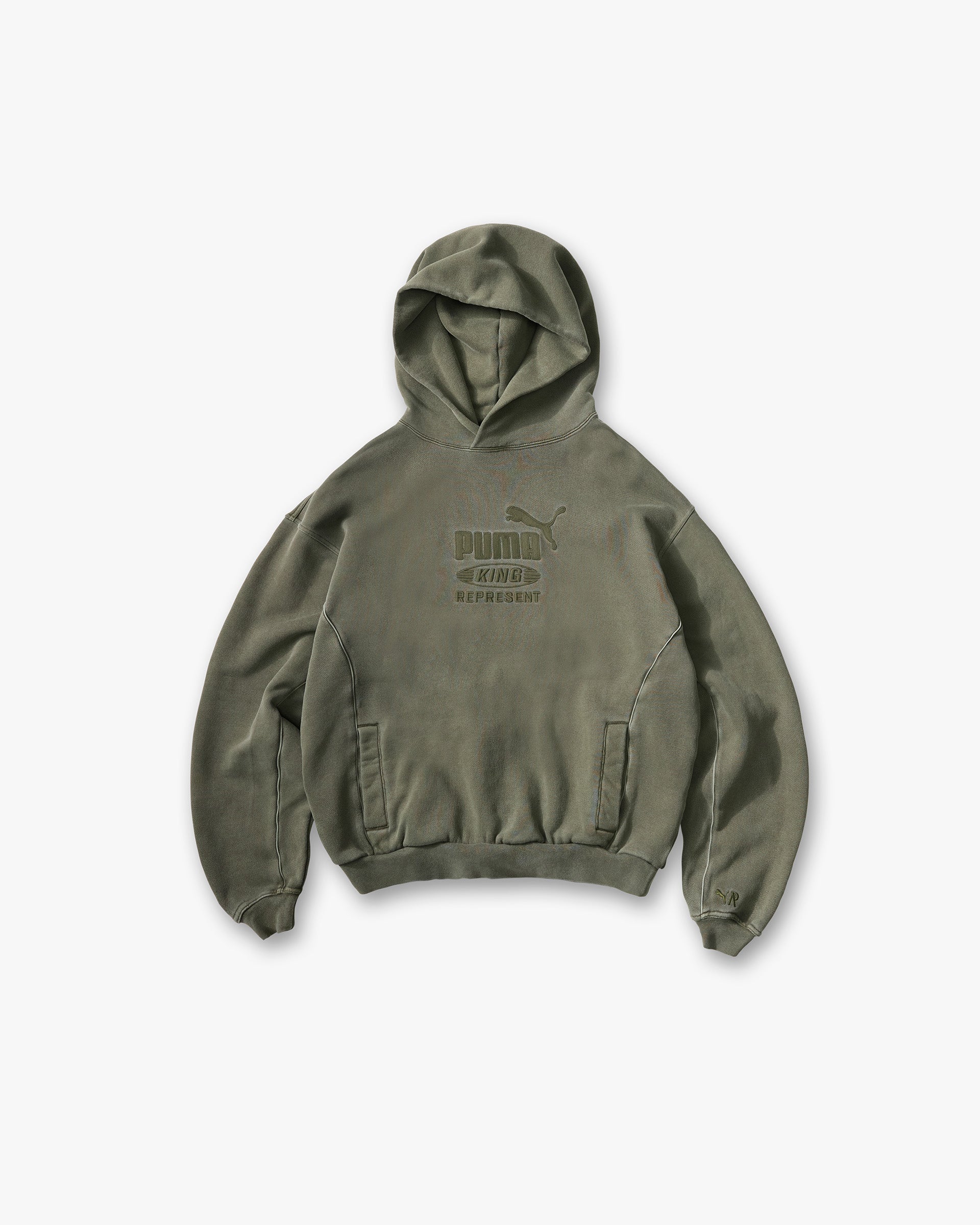 Represent X Puma Graphic Hoodie Night Pine