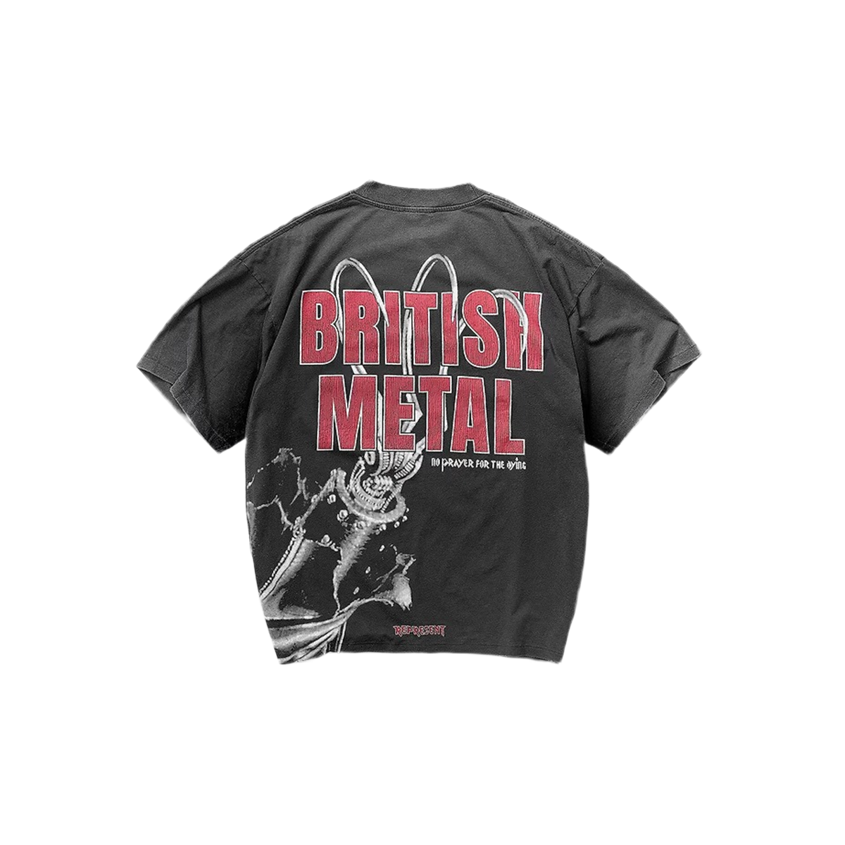 Represent X Iron Maiden British Metal T-Shirt Stained Brown-Represent-pikastore.cz