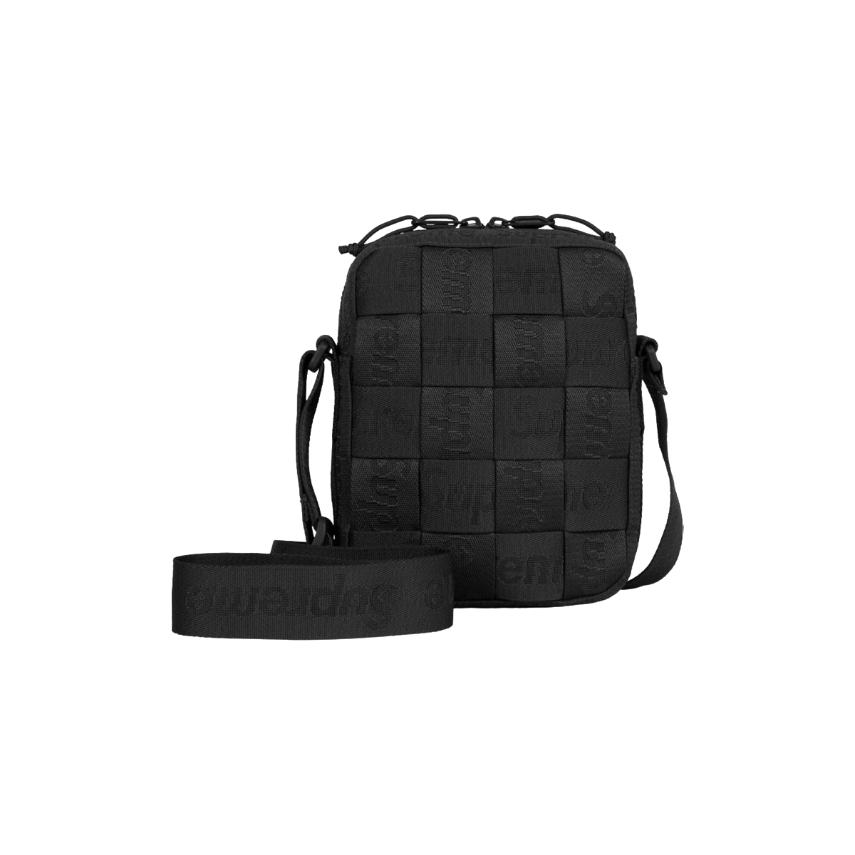 Supreme Woven Shoulder Bag S24 Black-Apparel & Accessories-Supreme-pikastore.cz