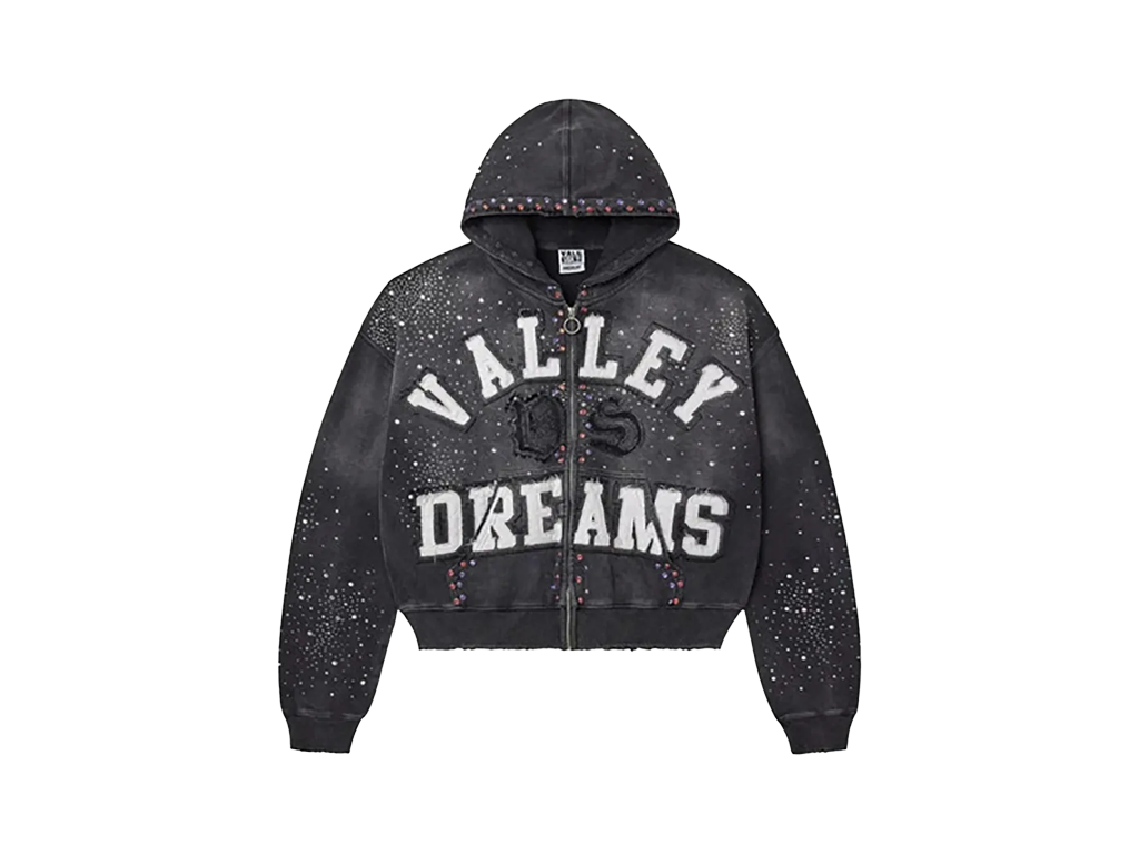 Vale Forever Classico Zip Up Hoodie Black – pulóver