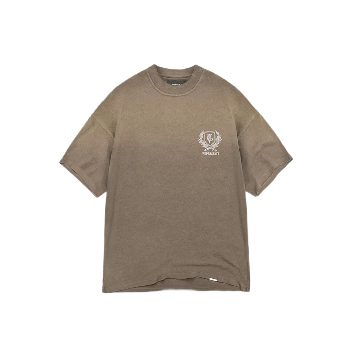 Represent Crest T-Shirt Dark Taupe-Represent-pikastore.cz