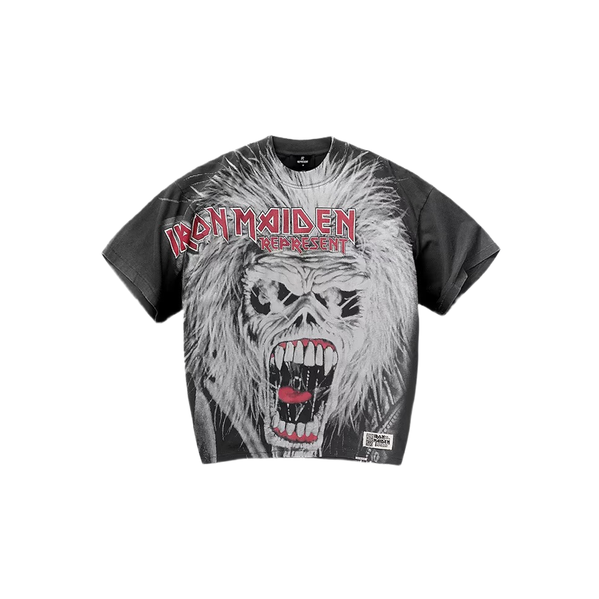 Represent X Iron Maiden British Metal T-Shirt Stained Brown-Represent-pikastore.cz