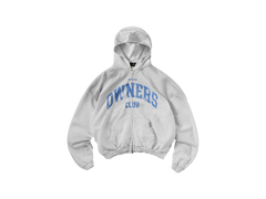 Represent Owners Club Zip Through Hanorac Sprayed Ice Grey Marl