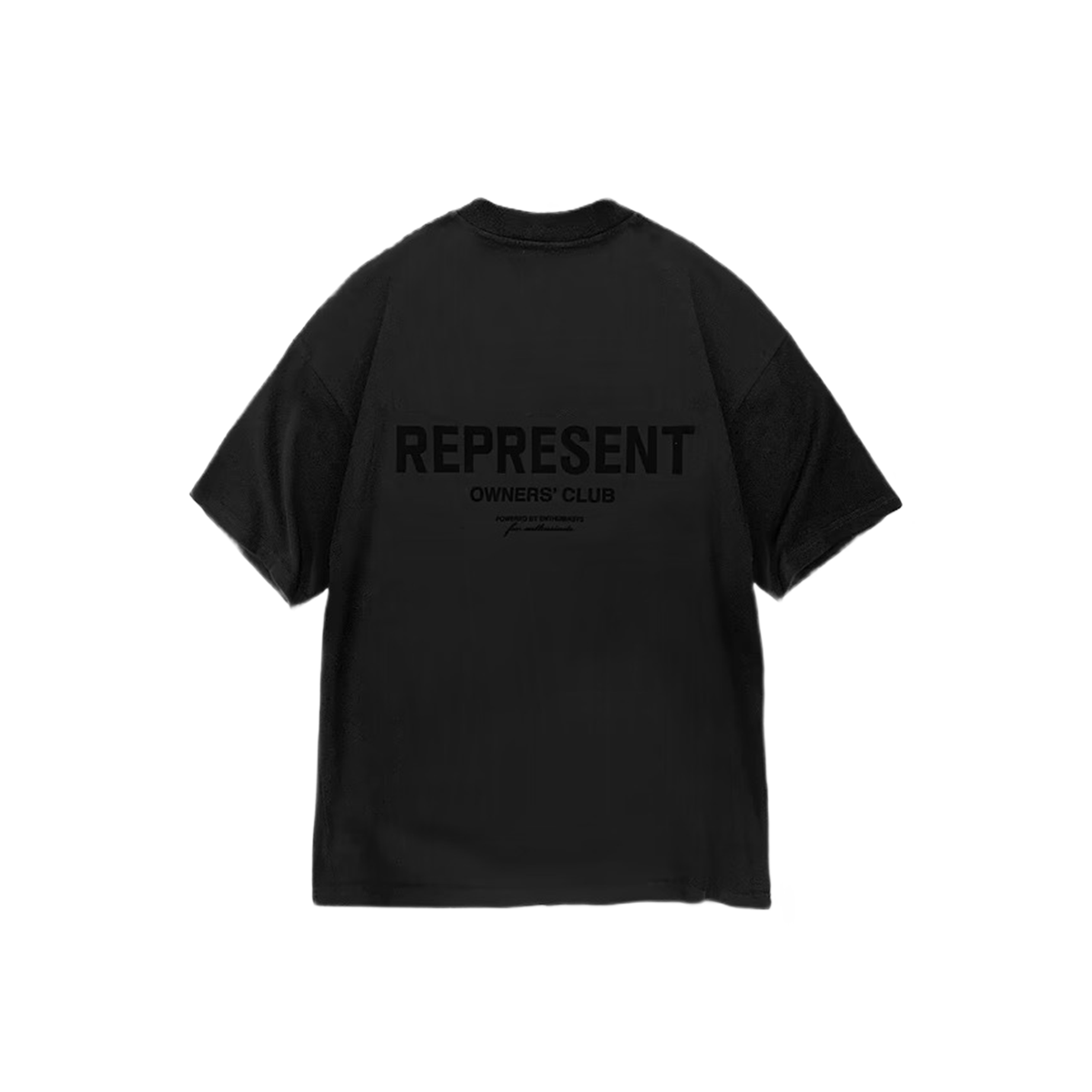 Represent Owners Club Flocked T-Shirt Black-Represent-pikastore.cz